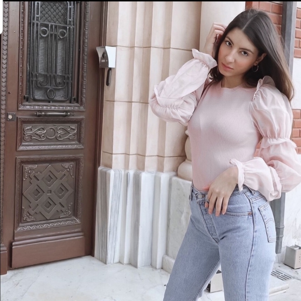 Zara Organza knit top - Picture 2 of 14